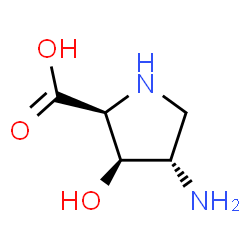 L-Proline, 4-amino-3-hydroxy-, (3R,4S)- (9CI) Structure