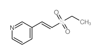 3-[(E)-2-ethylsulfonylethenyl]pyridine结构式