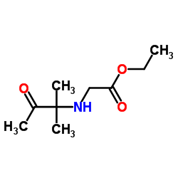 Ethyl N-(2-methyl-3-oxo-2-butanyl)glycinate Structure