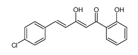 (2Z,4E)-5-(4-chlorophenyl)-3-hydroxy-1-(2-hydroxyphenyl)penta-2,4-dien-1-one Structure