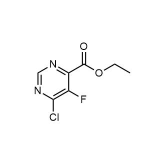 Ethyl 6-chloro-5-fluoropyrimidine-4-carboxylate structure