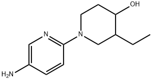 1-(5-aminopyridin-2-yl)-3-ethylpiperidin-4-ol structure