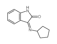 2H-Indol-2-one,3-(cyclopentylimino)-1,3-dihydro- Structure