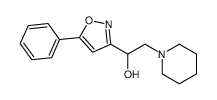 2-hydroxypropane-1,2,3-tricarboxylic acid,1-(5-phenyl-1,2-oxazol-3-yl)-2-piperidin-1-ylethanol Structure