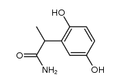 2-(2,5-dihydroxyphenyl)propanamide结构式