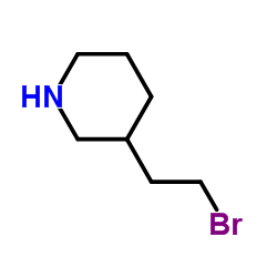 3-(2-Bromoethyl)piperidine结构式