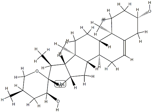 23-S-Hydroxydiosgenin结构式