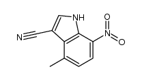 4-methyl-7-nitro-1H-indole-3-carbonitrile Structure