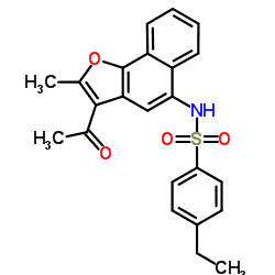 N-(3-Acetyl-2-methylnaphtho[1,2-b]furan-5-yl)-4-ethylbenzenesulfonamide Structure