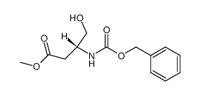 Methylester of (R)-4-hydroxy-3-(benzyloxycarbonylamino) Butanoic Acid Structure