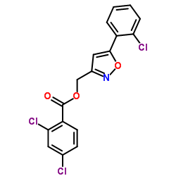 [5-(2-Chlorophenyl)-1,2-oxazol-3-yl]methyl 2,4-dichlorobenzoate结构式