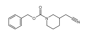 1-Benzyloxycarbonyl-3-cyanomethylpiperidine Structure