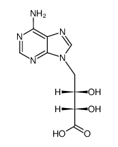 4-(6-amino-purin-9-yl)-2,3-dihydroxy-butyric acid结构式