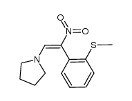 (E)-1-(1-pyrrolidinyl)-2-nitro-2-[2-(methylthio)phenyl]ethene Structure