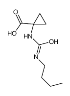 1-(butylcarbamoylamino)cyclopropane-1-carboxylic acid Structure