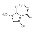 1H-Pyrrole-3-carboxylicacid, 2,5-dihydro-4-hydroxy-1-methyl-2-oxo-, methyl ester Structure