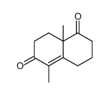 5,8a-二甲基-3,4,8,8a-四氢-1,6-(2H,7H)-萘二酮结构式