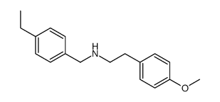 N-[(4-ethylphenyl)methyl]-2-(4-methoxyphenyl)ethanamine Structure