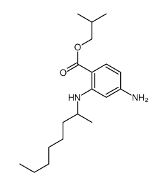 2-methylpropyl 4-amino-2-(octan-2-ylamino)benzoate Structure