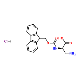 Fmoc-d-dap-oh hcl Structure