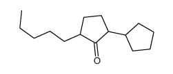 2-cyclopentyl-5-pentylcyclopentan-1-one Structure