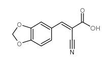 3-(1,3-苯并二氧代-5-基)-2-氰基丙烯酸图片