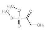 Phosphonic acid, P-(1-oxopropyl)-, dimethylester结构式