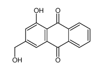 1-hydroxy-3-(hydroxymethyl)anthracene-9,10-dione Structure