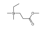 methyl 3-[ethyl(dimethyl)silyl]propanoate结构式