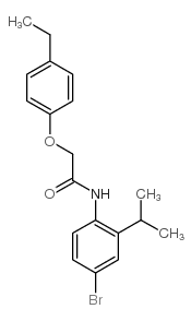 N-(4-bromo-2-propan-2-ylphenyl)-2-(4-ethylphenoxy)acetamide结构式