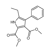 dimethyl 5-ethyl-4-phenyl-1H-pyrrole-2,3-dicarboxylate结构式