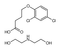 4-(2,4-dichlorophenoxy)butyric acid, compound with 2,2'-iminodiethanol (1:1) Structure