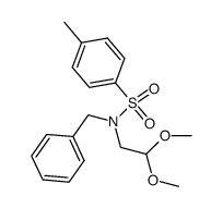 N-benzyl-N-(2,2-dimethoxyethyl)-4-methylbenzenesulfonamide结构式