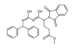 methyl 5-(benzhydrylcarbamoylamino)-4-(1,3-dioxoisoindol-2-yl)-5-oxopentanoate Structure