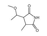 3-(1-Methoxyethyl)-4-methyl-2,5-pyrrolidinedione Structure