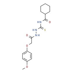 N-({2-[(4-methoxyphenoxy)acetyl]hydrazino}carbonothioyl)cyclohexanecarboxamide picture