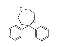 7,7-diphenyl-1,4-oxazepane Structure