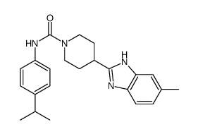 1-Piperidinecarboxamide,4-(5-methyl-1H-benzimidazol-2-yl)-N-[4-(1-methylethyl)phenyl]-(9CI) structure