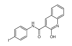 N-(4-iodophenyl)-2-oxo-1H-quinoline-3-carboxamide结构式