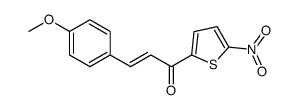 3-(4-methoxyphenyl)-1-(5-nitrothiophen-2-yl)prop-2-en-1-one结构式