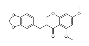 3-(1,3-benzodioxol-5-yl)-1-(2,4,6-trimethoxyphenyl)propan-1-one Structure