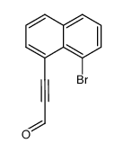 3-(8'-Brom-1'-naphthyl)-2-propinal结构式