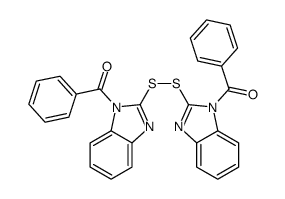 [2-[(1-benzoylbenzimidazol-2-yl)disulfanyl]benzimidazol-1-yl]-phenylmethanone Structure