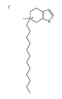 6-dodecyl-6-methyl-5,7-dihydro-4H-thieno[2,3-c]pyridin-6-ium,iodide Structure