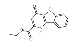 4-Oxo-4,5-dihydro-1H-pyrido[3,2-b]indol-2-carbonsaeureethylester Structure