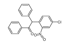 α-(4-chloro-2-nitrophenyl)deoxybenzoin结构式