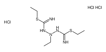 ethyl N'-[[(E)-[amino(ethylsulfanyl)methylidene]amino]-ethylamino]carbamimidothioate,trihydrochloride Structure