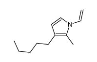 1-ethenyl-2-methyl-3-pentylpyrrole结构式