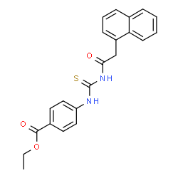 ethyl 4-({[(1-naphthylacetyl)amino]carbonothioyl}amino)benzoate结构式