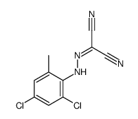 2-[(2,4-dichloro-6-methylphenyl)hydrazinylidene]propanedinitrile Structure